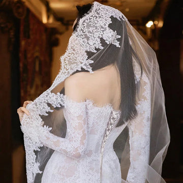 200cm White Bridal Veil Long Wedding Veils For Brides Evening Dinner Party Dress Women Girl Gifts Hair Accessories Jewelry