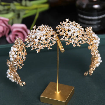 Itacazzo Bridal Headwear Classic Baroque Alloy Hair Band Suitable for Women's Wedding, Birthday, Party, and Ball Accessories