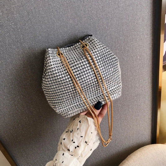 Damas Forma de cubo de dhinestone bolsos de cuerpo cruzado embragues de fiesta nocturnos bolsas de almacenamiento bolso de bolso de hombro brillante bolso de la cadena de bolsas