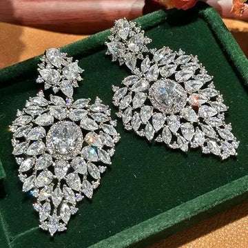 High Quality CZ Zircon Bridal Earrings Cubic Zirconia Wedding Earring For Brides Bridesmaids Accessories Women Gifts Jewelry