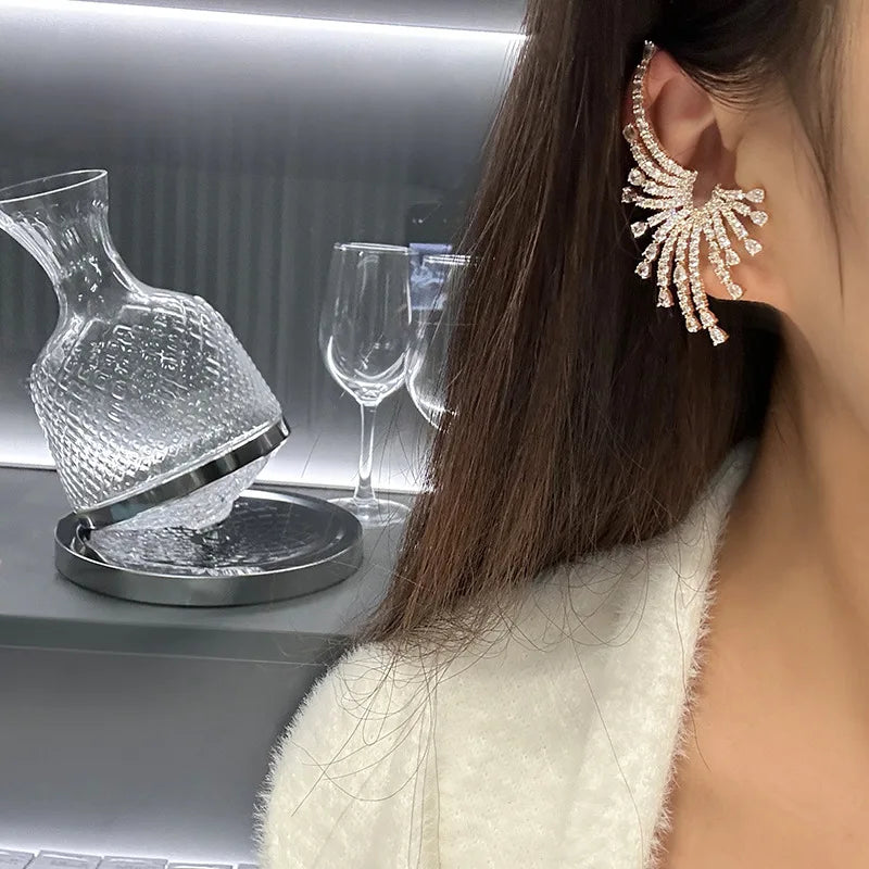 High Quality AAA Zircon Bridal Earrings Gold Color Cubic Zirconia Wedding Earring Brides Women Accessories Birthday Gift Jewelry