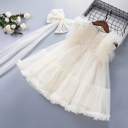 Girls Party Dresses Summer 2024 Children Princess Formal Dress For Baby Wedding Clothes Kids Fashion Costume 3 To 8 Years Dress