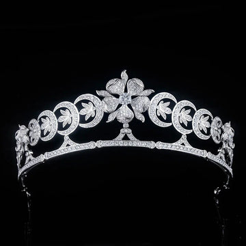 AAA Zircon Tiaras and Crowns CZ Cubic Zirconia Diadem For Brides Queen Princess Headband Wedding Hair Accessories Bridal Jewelry
