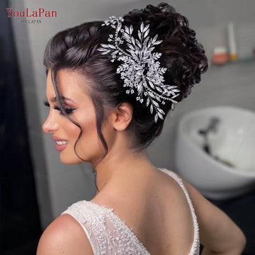YouLaPan HP277 Bride Wedding Hair Accessories Rhinestone Headband Bridal Headpiece Hair Ornament for Women Hair Jewelry Headwear