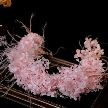 Wedding Hair Accessories Flower Headband Hairband Pink Ivory Headpiece Bride Bridesmaids Women Headwear Headdress Bridal Jewelry