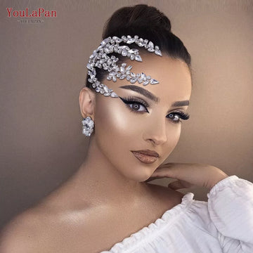 YouLaPan HP489 Bridal Comb Rhinestone Headpiece Wedding Head Jewelry Bride Hair Accessorie Elegant Crystal Women Headdress