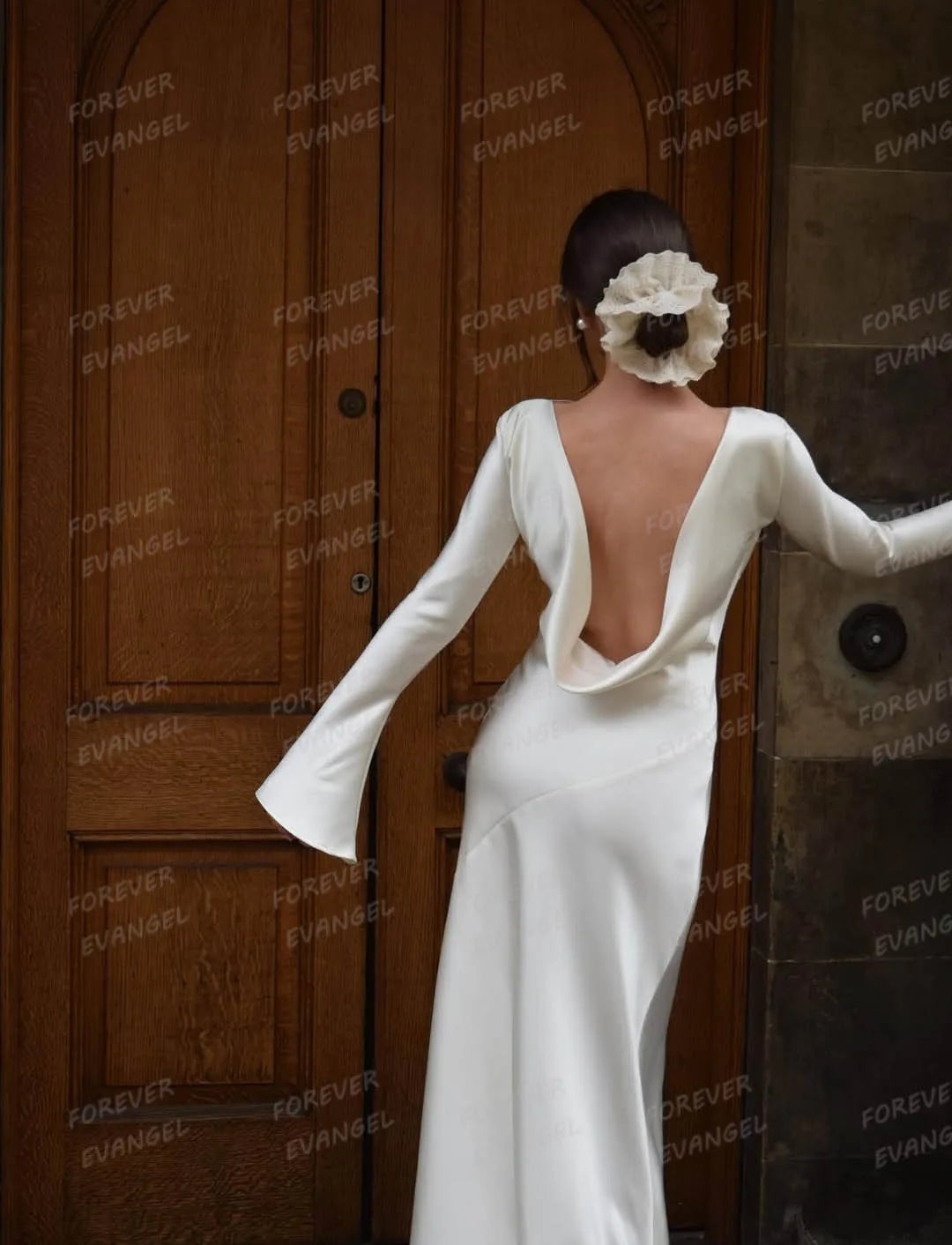 Charming Simple 2026 Wedding Dresses Woman's Mermaid Long Sleeve Bridal Gowns Formal Backless Vestidos De Novia Customized Party