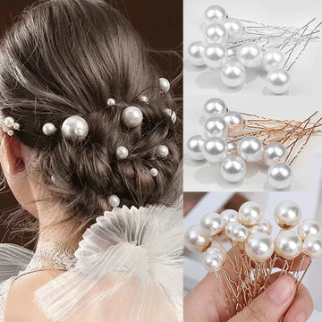 Tocado de joyería de moda de boda occidental para la novia Corona de boda hecha a mano Accesorios para el cabello de la perla Floral