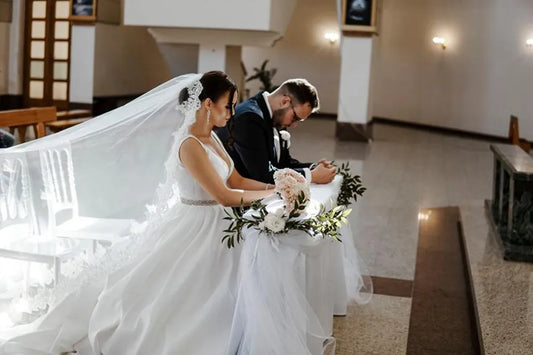 Paillettes scintillanti sposa cattedrale velo da sposa bordo di pizzo 1 strato con pettine in metallo 3 metri di lunghezza velo da sposa accessori per matrimoni