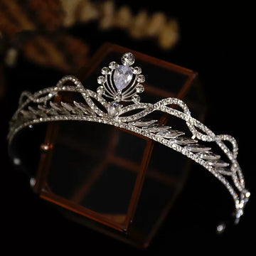 Bridal Hair Jewelry Headband Headpiece Birthday Gift Hairband Brides Women Rhinestones Zircon Crown Tiara Wedding Accessories