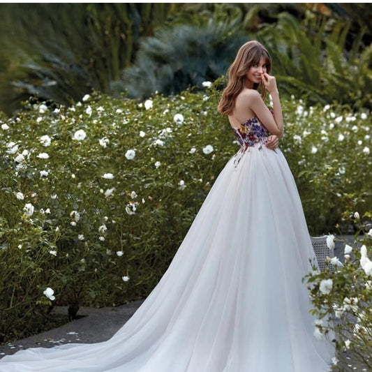 Lussuoso lavoro manuale abiti da ballo tulle sposa abito da sera per matrimoni Ospiti formali abiti da festa vestidos de fiesta