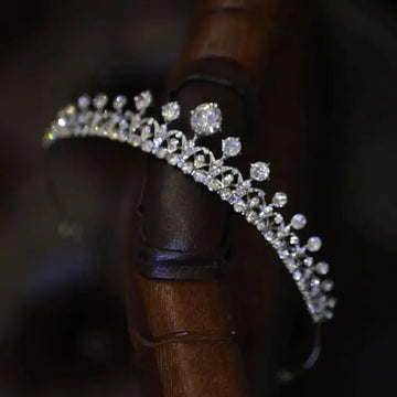 Bridal Hair Jewelry Crystal Zirconia Tiaras and Crowns Rhinestones Headband For Brides Women Girl Diadem Wedding Accessories