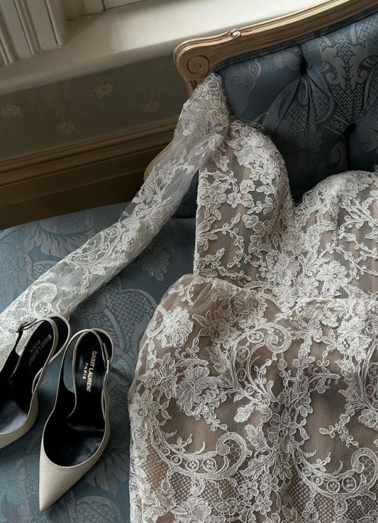 Шикарне мереживо кохане весільні сукні з довгими рукавами русалка коротка сукня нареченої без спини над колінами довжиною Vestido de noiva