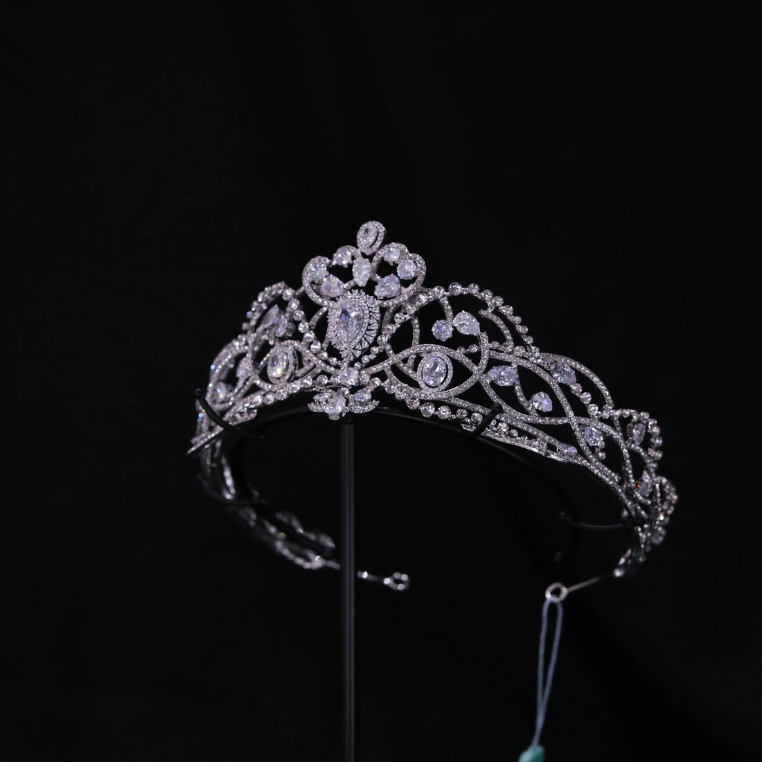 Bridal Hair Jewelry Crystal Zirconia Tiaras Crowns Zircon Rhinestones Headband Brides Pageant Prom Headpiece Wedding Accessories