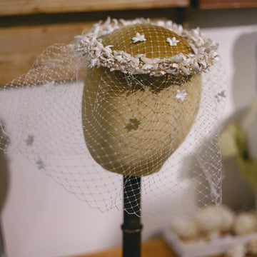 Flower Headband Headpiece Veil Lace Hairband For Bride Women Dinner Dress Headdress Headwear Wedding Accessories Bridal Jewelry