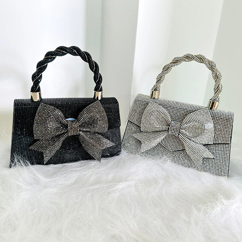 Jiomay Bow Decoration Bag Clutch Diseñador de lujo Bolsos de lujo nuevos y versátiles bolsas de fiesta de la noche