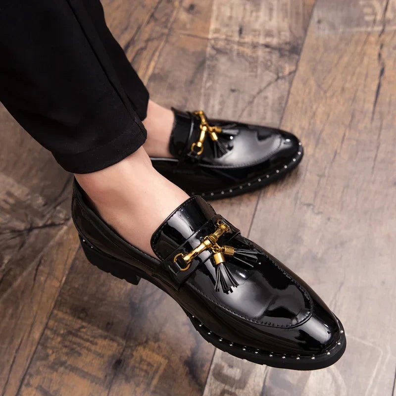 Men tassel loafers leather male moccasin casual shoes mocassin homme calzado hombre – Pollyanna Events