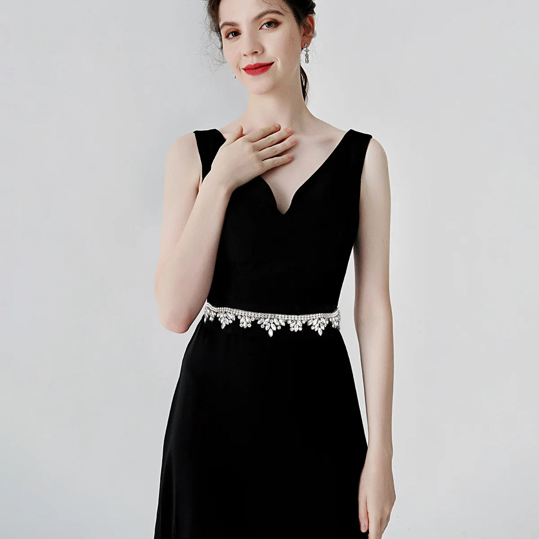 Crystal Rhinestones Wedding Belt Shinny Bridal Belts Sash Ivory Ribbon For Women Party Evening Dress Bride Jewelry