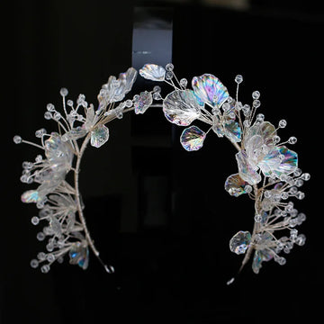 Wedding Hair Accessories Flower Headband Handmade Hairband For Brides Women Headpieces Headdress Gifts Headwear Bridal Jewelry