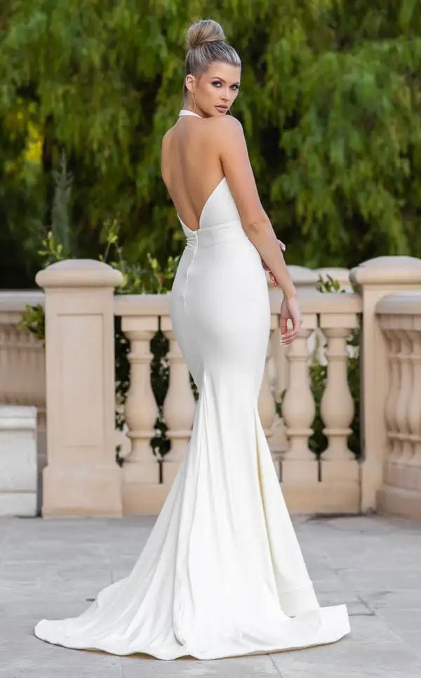 Elegant Mermaid Wedding Dresses Women 2025 V-Neck Open Back Simple Bridal Gown Customized Vestidos De Novia Brides Dress