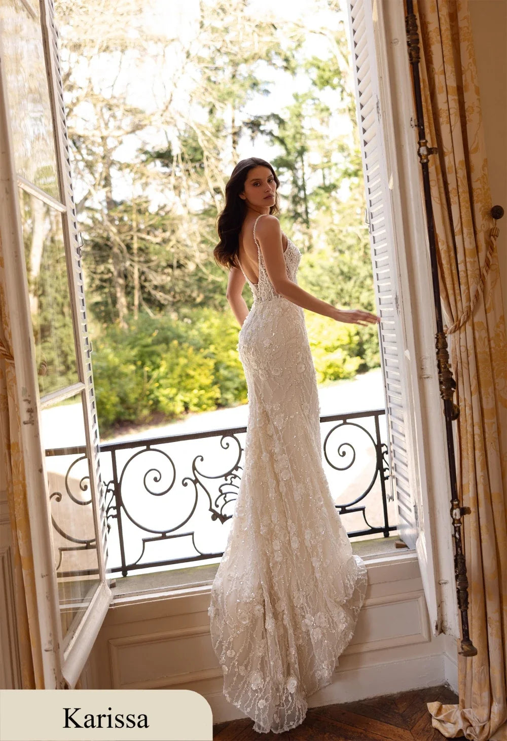 Customized Romantic Beading Spaghetti Straps Mermaid Wedding Dress Detachable Train Applique Lace Bridal Gown Vestidos de novia