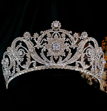 Zircon Crystal Crowns and Tiaras Princess Queen Headband For Brides Women Gift Headpiece Bridal Jewelry Wedding Hair Accessories
