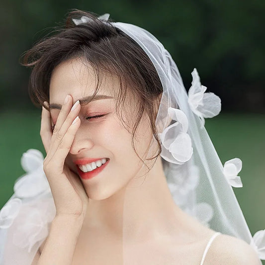 Mori Bride Simple Veil Temperament Small Fresh Retro Accesorios de boda Exquisitos Accesorios para el cabello en línea