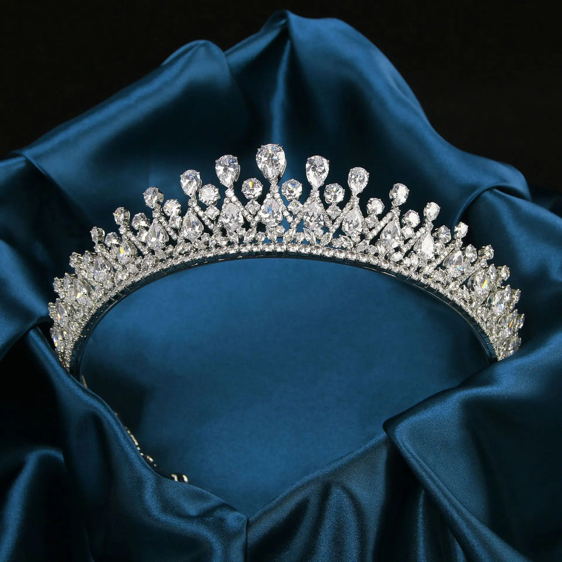 AAA Zircon Zirconia Tiaras Crowns Luxury Headbands For Brides Birthday Gift Headpieces Wedding Hair Accessories Bridal Jewelry