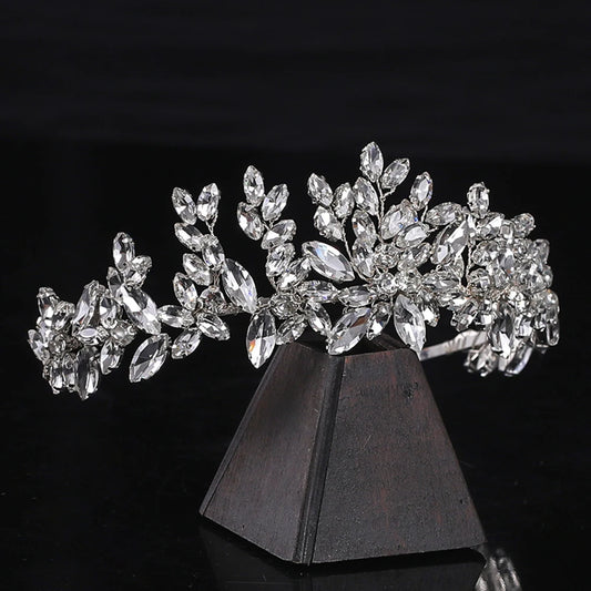 Boda diadema nupcial diadema hecha a mano Diebre hecha de diablo diadema Tiara para mujeres Accesorios para el cabello de boda Joyería