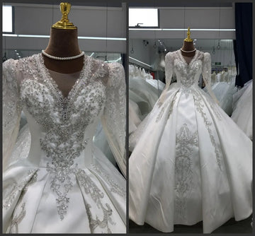 Kisswhite Xlove Collection Customized 7-15days Ship It Out 2025 Satin Long Sleeves Bridal Wedding Dresses