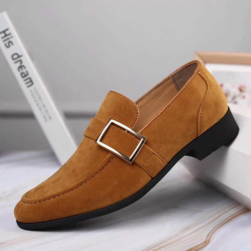 Mens Dress Shoes Designer Formele Loafers Lederen schoenen Suede Men Men Wedding Man Designer Werk sociale zakelijke loafers